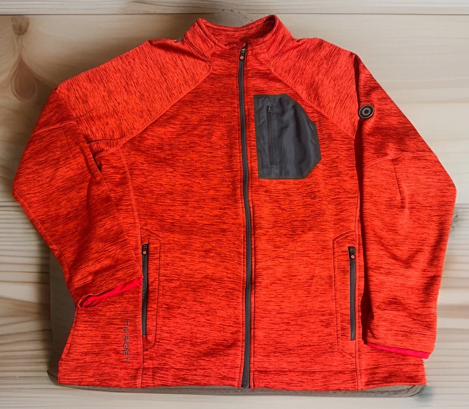 Chaqueta Target Employee Para Hombres Talla XL Cremallera Completa Rojo Pullover Logotipos Hechizos Trabajo Foto 1 de 4