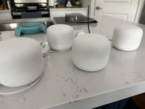 Google Nest mesh Router ( 1 Router And Three Extensions) - Picture 1 of 3