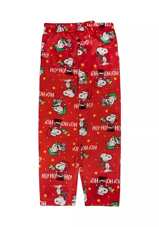 Peanuts Snoopy Woodstock Present Sleep Pants, Red - Image 1 of 1