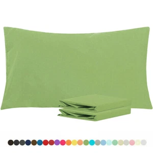 2 Pack 1800 Series Pillowcases Standard or King Size with Envelope Closure - Picture 1 of 81