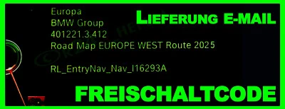 BMW MINI Navi Update ROAD Map Europe ROUTE West oder OST 2025 / ink FSC ohne USB - Bild 1 von 4
