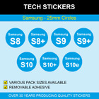 25mm Samsung Stickers / Labels