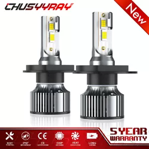 H4 LED Headlight Bulbs Conversion Kit Hi/Low Dual Beam For Car & Motorcycle - Picture 1 of 11