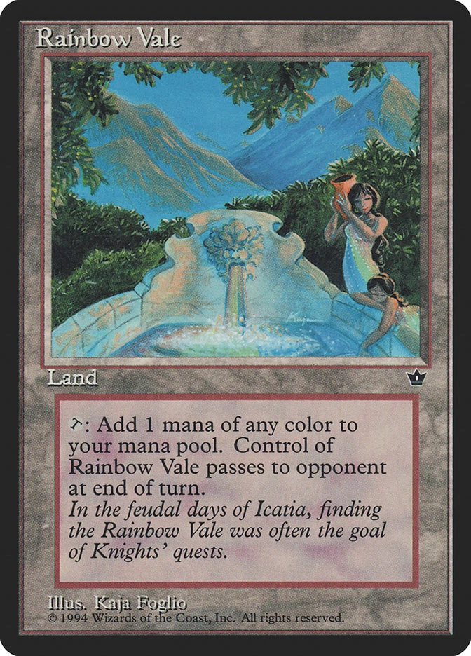 MTG Magic the Gathering Rainbow Vale (99/187) Fallen Empires LP - Image 1 of 1
