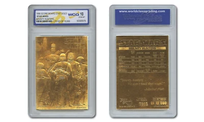 1996 Star Wars BOUNTY HUNTERS Original 23KT Gold Card - Graded GEM MINT 10 - Image 1 of 3