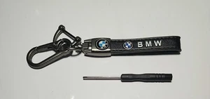 Genuine Leather Keychain for BMW European Luxury Performance Cars - Picture 1 of 3