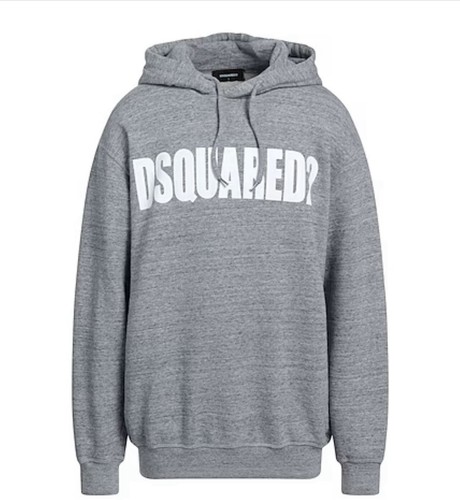 Felpa con cappuccio DSquared2 Dsquared2 stampa logo coulisse grigio scuro piccola pile
