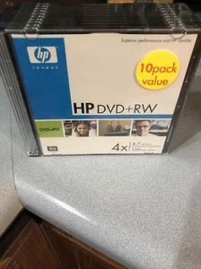 HP INVENT DW00021M DVD+RW 4X, 4.7GB DATA, 120 MIN.VIDEO, 10 PACK - Picture 1 of 2