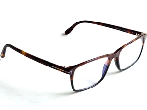 Brand New TOM FORD Designer Men's Blue Block Optical Square Havana Eyeglasses! - Bild 1 von 6