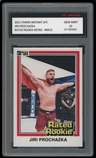 JIRI PROCHAZKA 2021 PANINI INSTANT RATED RETRO 1ST GRADED 10 ROOKIE CARD RC RR15