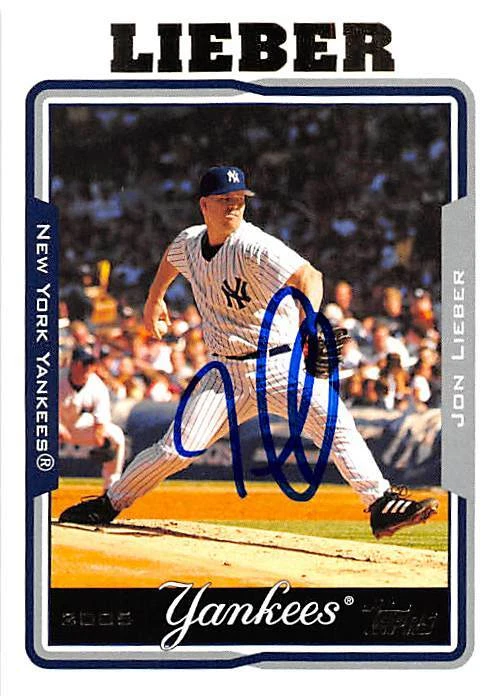 Jon Lieber autographed baseball card (New York Yankees FT) 2005 Topps #149 - Image 1 of 1