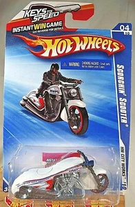2010 Hot Wheels #112 HW City Works 4/10 SCORCHIN SCOOTER White w/Black MC3 Sp - Picture 1 of 7