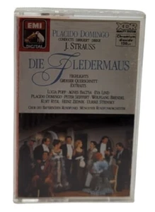 J Strauss Die Fledermaus (Highlights) Domingo Tape Cassette - 1986 - Picture 1 of 3