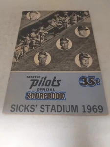 1969 SEATTLE PILOTS OFFICIAL SCOREBOOK SICK'S STADIUM - Picture 1 of 4