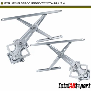 2x Window Regulator for Lexus GS300 350 Toyota Prius V 11-20 Front Left & Right - Picture 1 of 8