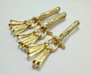 Massiver Messing Schlüsselanhänger U Haken Clip D Bogen Schäkel Schraubstift Verbindung Schlüsselanhänger  - Bild 1 von 5