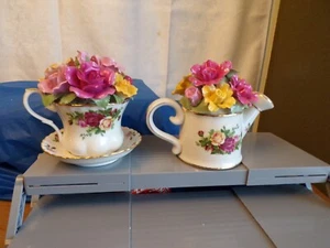 Taza de té musical o regadera Choice Royal Albert Old Country Roses Bone China - Imagen 1 de 15