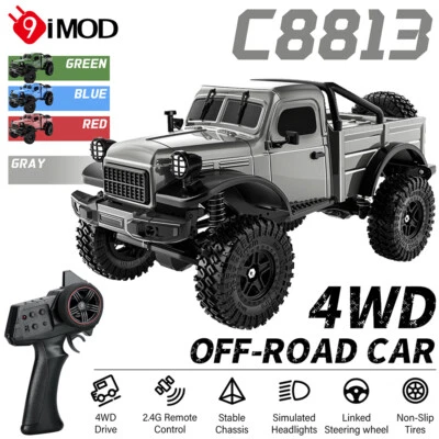 Coche sobre orugas de escalada JJRC C8813 RTR 1/18 2,4 G 4x4 todoterreno RC con luz LED Foto 1 de 4