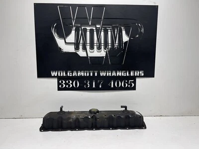 97-06 Jeep Wrangler TJ 4.0 OEM Steel Engine Valve Cover 6 Cylinder CC 59 - Image 1 of 4