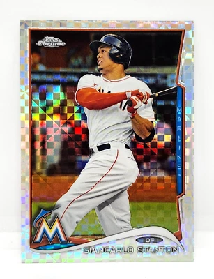 GIANCARLO STANTON XFRACTOR ~ 2014 TOPPS CHROME #173 ~ MARLINS ~ YANKEES - Image 1 of 2
