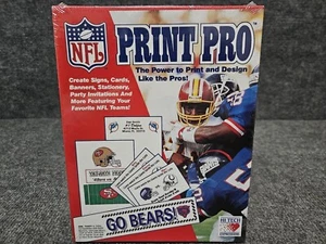 Vintage NFL Print Pro PC Software MS-DOS - Picture 1 of 4