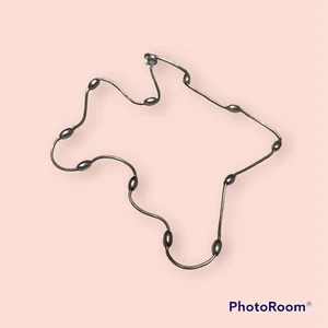 Minimalist Snake Chain Beads 925 Sterling Silver Necklace - Picture 1 of 4