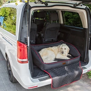 Cuccia per cani auto cuccia per cani coperta di protezione auto coperta di protezione bagagliaio sedile auto lettino da viaggio - Foto 1 di 25