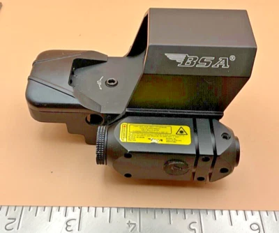 MONTAJE DE MIRA TELESCÓPICA PUNTO ROJO RIFLE ÓPTICO BSA NEGRO NUEVO DE STOCK (#9) Foto 1 de 4