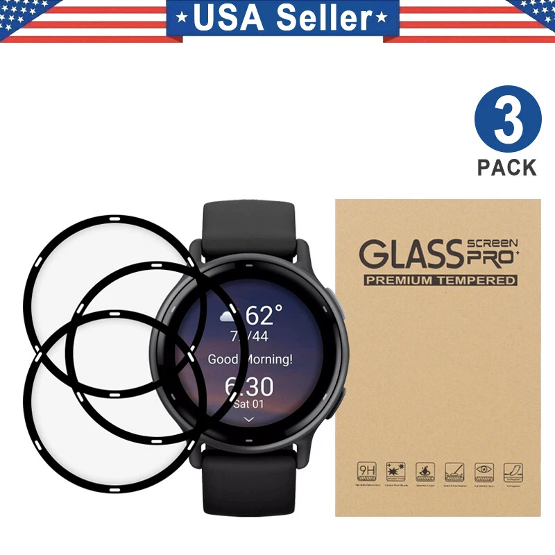 3PCS Tempered Glass Screen Protector For Garmin Vivoactive 5 42mm - Image 1 of 1