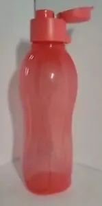 NUOVO tupperware piccola bottiglia d'acqua ecologica trasparente anguria 500 ml flip coperchio spedizione GRATUITA - Foto 1 di 1