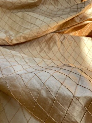 Designer Quality 100% Silk Dupioni fabrics Quilted!!! - Image 1 of 4