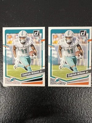 2023 Donruss Cedrick Wilson Jr. Lot of Two (2) - Miami Dolphins #181 - Image 1 of 2