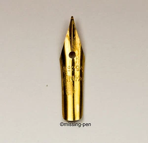 vintage ONYX NO. 294 gold plated single spare nib / vergoldete Ersatzfeder - Picture 1 of 3