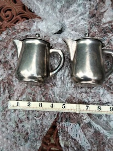 2 X Silver Plate Water Pots Hans Fah Zurich Rapperswil - Picture 1 of 6