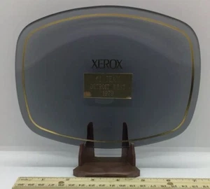 Vintage Xerox Detroit West 1979 Team Dish Trophy #1 Team 7” X 5” Super Rare - Picture 1 of 4