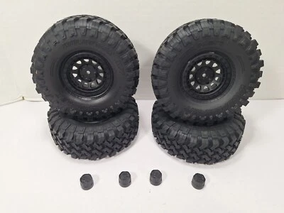 Axial Falken Wildpeak 1.9" Tires & rims (4) from SCX10III Base Camp - Image 1 of 4