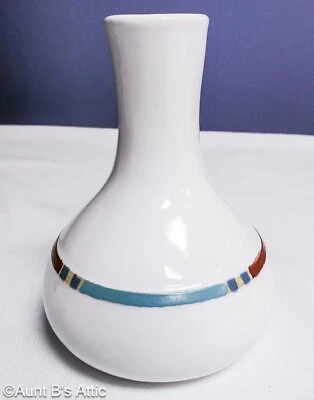 Jarrón Flor/Brote De Colección Años 80-90 Dansk Intl Designs Mesa Arenas Blancas Jarrón Cerámico Foto 1 de 4