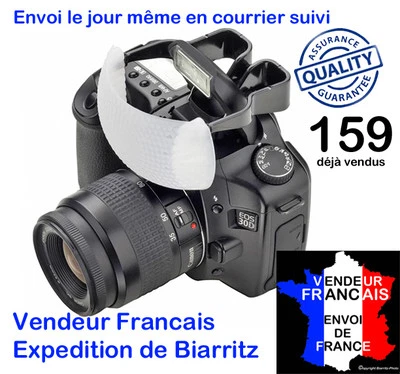 DIFFUSEUR DE FLASH INTEGRE 3 COULEURS haut de gamme POUR CANON PENTAX NIKON