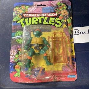 TMNT Ninja Turtles Michaelangelo 1988  Playmates Stock 5004 Weapons MOC Read - Picture 1 of 12