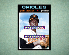 Grant Jackson Baltimore Orioles 1971 Style Custom Baseball Art Card