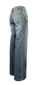 "Explorer" leichte Damen Sommer Jeans Wide Leg Schlaghose 100% Baumwolle Gr. 38 - Bild 1 von 3