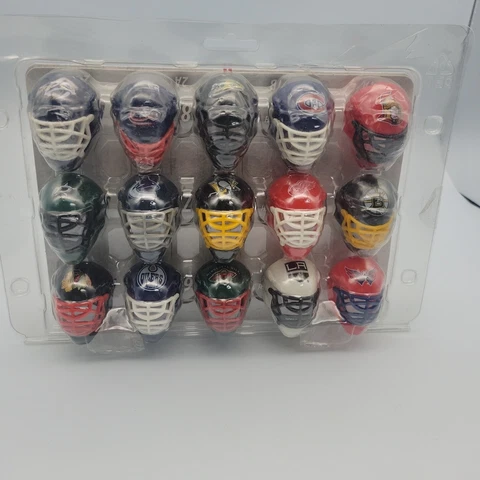 30 Franklin NHL Mini Goalie Hockey Masks with tracker standings poster book Cover