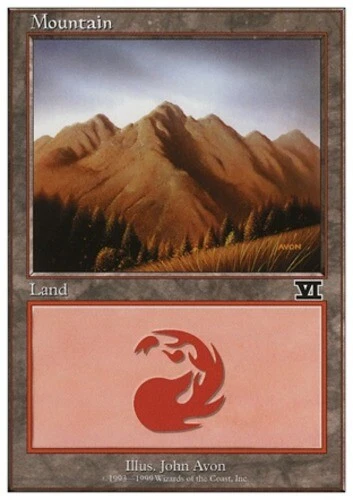Mountain (Wheat) ~ Heavily Played Battle Royale MTG Magic UltimateMTG Land Card - Image 1 of 1