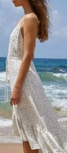 Rails Frida Dress Ivory Speckled Dot Dress Size Small - Picture 1 of 9