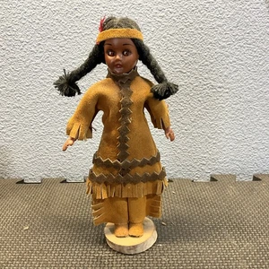 Vintage Cherokee Indianer Puppe hergestellt von The Cherokees Qualla Reservation - Bild 1 von 6