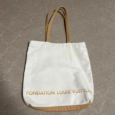 Bolso de Mano Louis Vuitton Blanco Lona Fundación Museo Edición Limitada Usado Foto 1 de 3