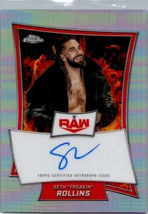 2025 Topps Chrome WWE - Autographs Seth Rollins #RBA-SET Refractor /175 (AU) - Picture 1 of 2