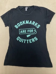 Marcadores de mensajes instantáneos son para dejar de fumar camiseta pequeña para mujer leer bibliotecario - Imagen 1 de 5