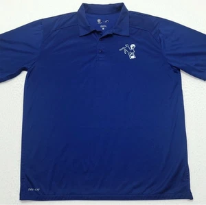 Nike Dri-Fit On-Field Indianapolis Colts NFL throwback polo shirt Men's LARGE L - Picture 1 of 6