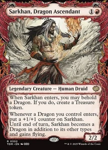 1x - Sarkhan, Dragon Ascendant - Showcase #302 - Tarkir Dragonstorm - NM MTG - Picture 1 of 1